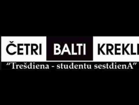 cetri balti krekli tresdiena studentu sestdiena