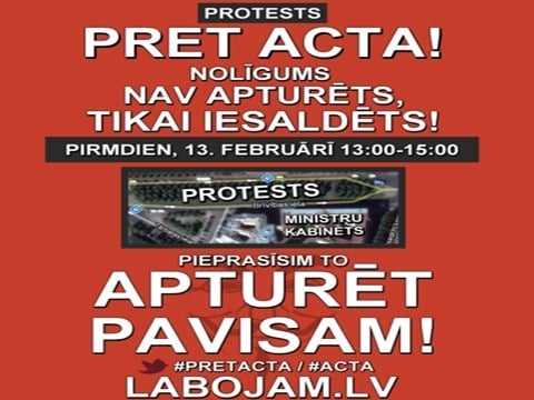 acta protest riga