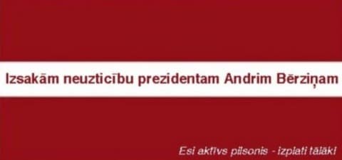 izsakam neuzticibu prezidentam andrim berzinam