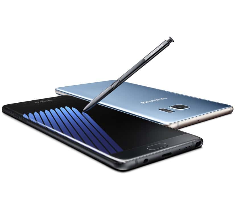 Samsung Galaxy Note7 black blue