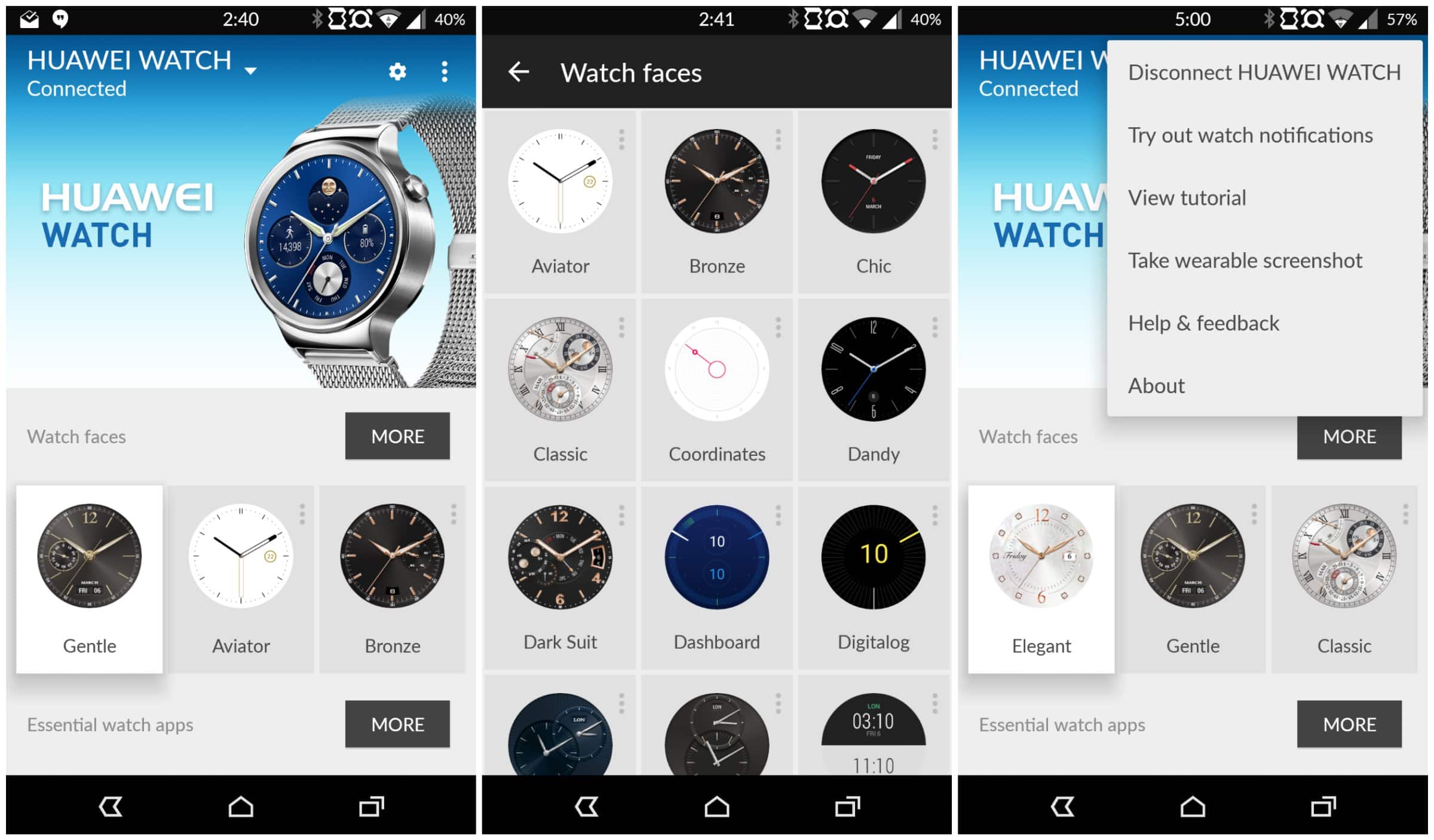 Huawei Watch App Screen