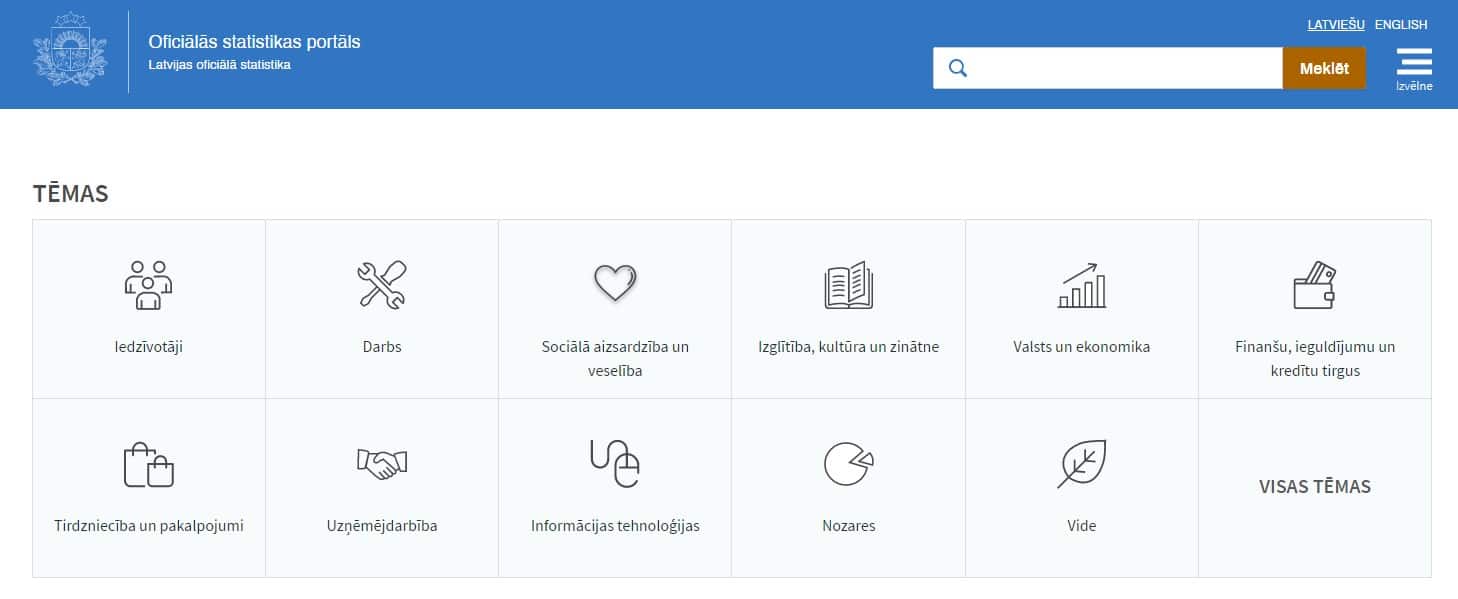 oficialas statistikas portals