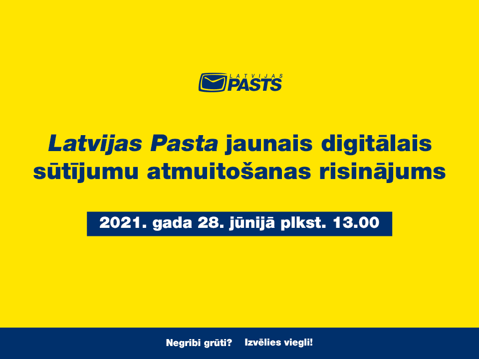 pasta digitalais sutijumu atmuitosanas risinajums
